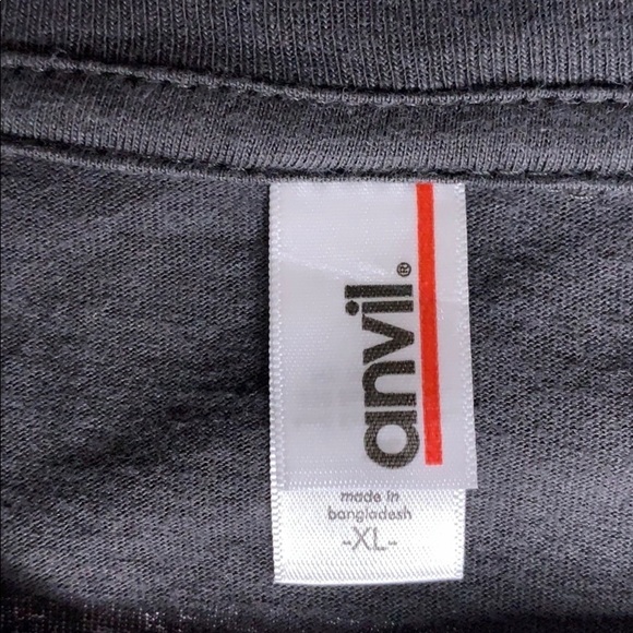 Animation block girl graphic middle finger T-shirt unisex XL Crewneck - Picture 3 of 5